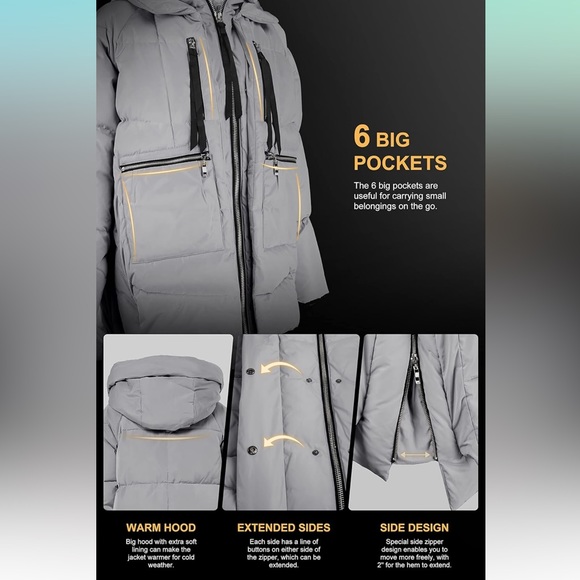 Orolay Amazon Coat- Thickened Down Jacket - Picture 6 of 6